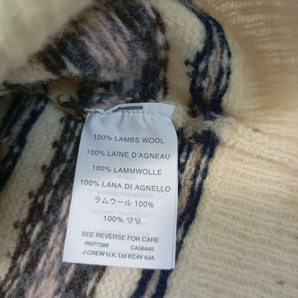 J. Crew Sweater 100% Lambs Wool Womens Size Small Fair Isle - Picture 6 of 10